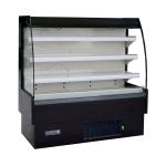 Semi Vertical Multideck Open Display Refrigerated Cabinet Space Saving