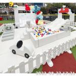 Kids Outdoor Playground Equipment Soft Play Sets White Soft Play With Bounce