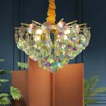 Creative Colorful Crystal Chandelier For Living Dining Room Led Home k9 crystal