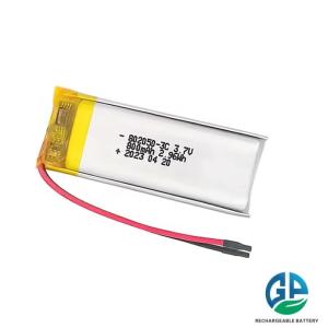 Wholesale Lithium Polymer Battery Pack High Quality Rechargeable Battery 802050 800mah 3.7V Lithium Polymer Lipo Battery from china suppliers