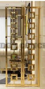 Wholesale Gold Mirror Stainless Steel Room Divider Decoration Screen For Indoor And Outdoor from china suppliers
