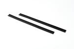 Black PVC Cover Rigid Clip Profiles ABS PP Extruiosn