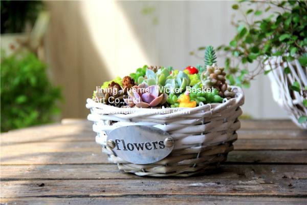 wicker basket manufacturer wicker garden basket willow plant baskets stock fast