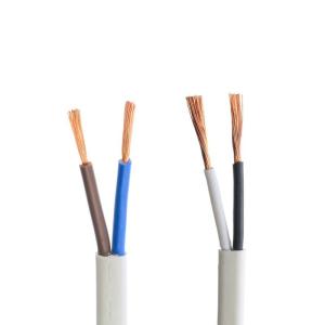 Wholesale 300/300V Rated VDE Approved 2 Cores 2x16/0.2mm H03VVH2-F Oxygen-free Copper Slim Flexible Power Cable for LED Flat Cable from china suppliers