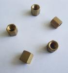Brass insert long hex coupling nut