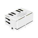 Halo HFJ12-1G02E-L11RL Compatible LPJG26805AFNL RJ45 1x2 MagJacks 100/1000 Base