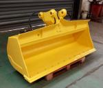 Red Excavator Tilt Bucket Customized Opening Width For Customer Needs