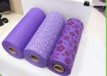 Pink / Purple Color Printed Non Woven Fabric 100% Virgin Polypropylene SGS