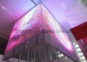 Wholesale 3D Glass LED Display Transparent Indoor Outdoor LED Video Wall Screen For Advertising / Stage Show from china suppliers