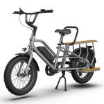 7 Speed Aluminum Alloy Frame Electric Delivery Bike for Family Dual Battery Fat