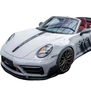 Wholesale For Porsche 992s Carbon Fiber Body Kit 992s AE Style Dry Carbon Fiber Front Lip Diffuser Spoiler Side Skirt from china suppliers