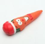 Funny Carrot Christmas Gift top vinyl toy with squeaky for dog and car