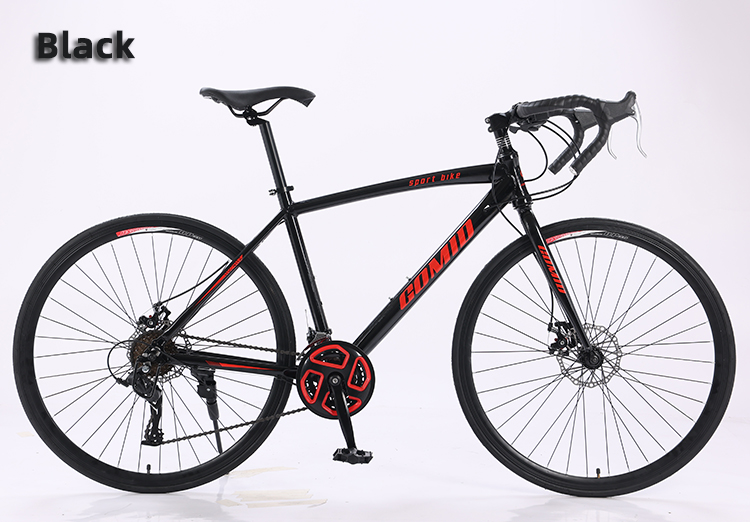 150KG Load Capacity Road Bike Customization for Men Bicicleta Racing 700c Roadbike in Red/White/Black Aluminum Alloy Frame
