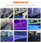 Luces DJ 24pcs*18W Led Wall Washer DMX512 RGBWAUV Flood Light Wall Washer Indoor