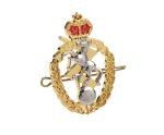 Pin 3d Embossed Craft Army Metal Badges Military Gold Silver Blank Button Badge