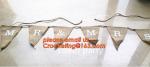 11pcs Burlap Lace Banner Bunting Jute Rustic Wedding Banner, Sweetheart Table