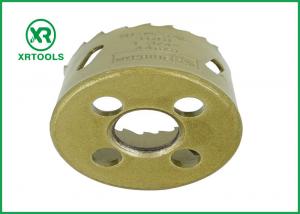 China Gold Round Bi Metal Hole Saw , HSS M42 Carbide Tipped Hole Saw With Built on sale