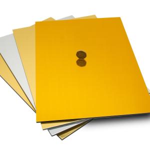 Wholesale Gold Mirror 3mm Aluminum Panel For Advertising Board Printing from china suppliers