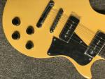 Lp Junior electric guitar yellow color one piece bridge P90 pickups 22 dot inlay