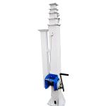 Cold Dip Galvanized Steel Plate Telescopic Camera Cctv Mast Pole For Solar
