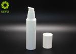 50 Ml Airless Empty Cosmetic Bottles , White Color Plastic Lotion Pump