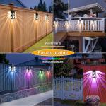 Solar Fence Light Shaped Deck Light Outdoor Waterproof Step Dock Light