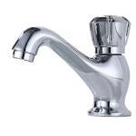 Brass Stylish Bathroom Single Cold Water Basin Taps in Chrome