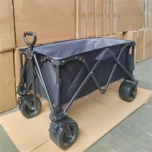 Wholesale Custom Fabric PU Wheel Camping Outdoor Folding Hand Pull Cart Wagon from china suppliers