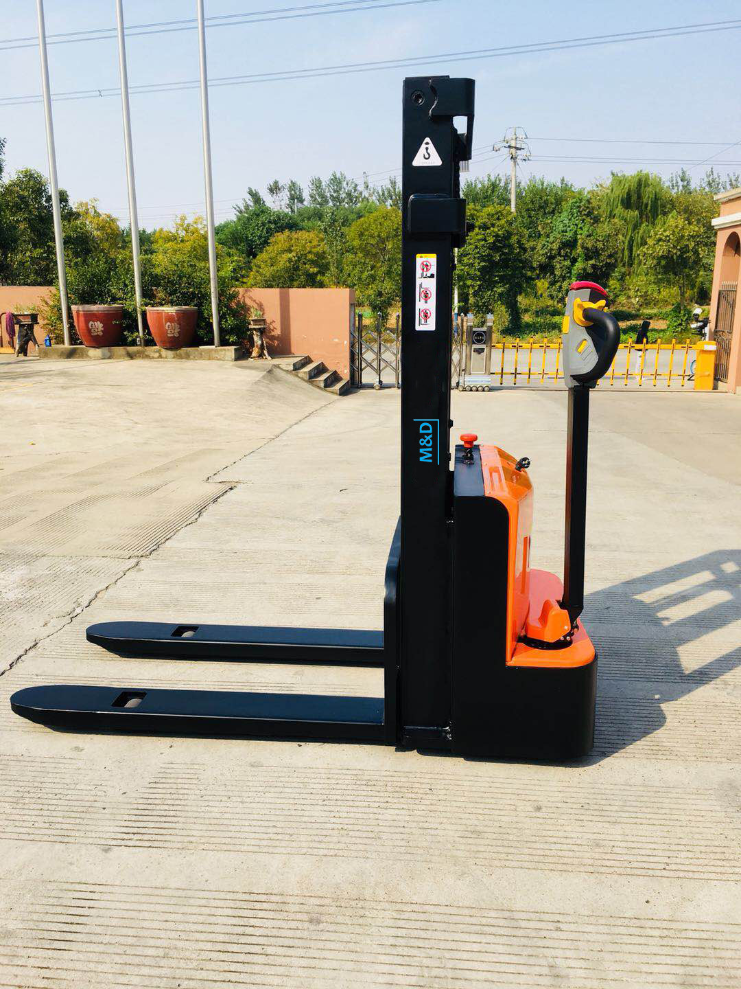 Semi Electric Pallet Stacker Walkie Operating Type With 1600 * 790 * 1400mm