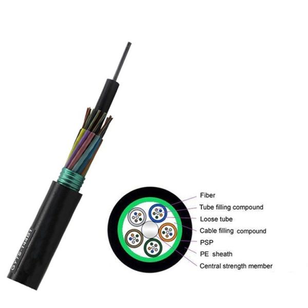 Loose Tube Stranded GYTS Outdoor Aerial and Duct 8 Core Single Mode Fiber Optic