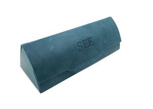 Wholesale Special Design Blue Pu Reading Glass Cases With Logo - See Printing On It from china suppliers
