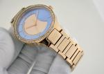 39mm Quartz Stainless Steel Ladies Watch 100m Water Resistant With Swarovski