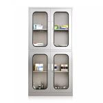 201 Stainless Steel Medicine Cabinet Durable Hospital Medicine Cabinet 2 Drawer