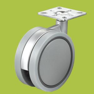 Wholesale China supplier double wheel casters swivel plate caster big size 100mm from china suppliers