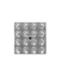 Large Beam Angle LED Light Lens Square Type V 120 Degree For Flood Lighting
