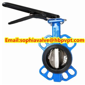 Wholesale DIN Ductile iron butterfly valve with pin from china suppliers