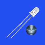 5mm White Color 8000-12000K 2000-4000mcd Round Clear Lens Candle Flickering