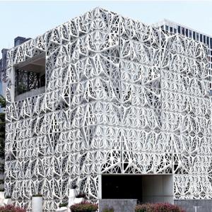 Wholesale Decorative Metal Curtain Wall 3D Aluminum Perforated Cladding Panels from china suppliers