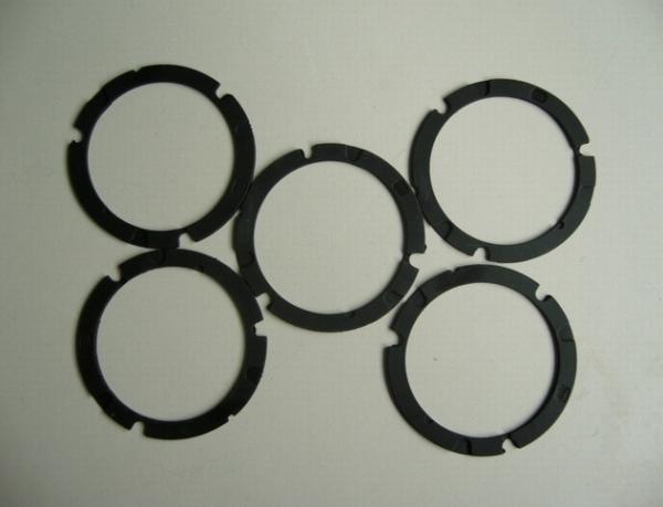 Die Cutting Solution Silicone Rubber Gasket , Black Custom Silicone Gaskets