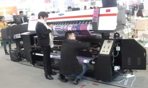 Quality 1.8m sublimation textile printer with Epson Dx7 print head for sale