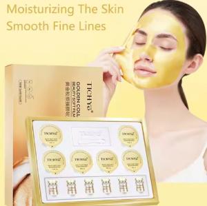 Wholesale Gold Collagen Hydrogel Facial Mask Deep Anti-Aging Moisturizing Improves Wrinkles and Fine Lines Tighens Skin from china suppliers