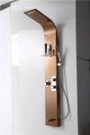 Rose Gold Shower Columns Panels Waterproof 1500*220*70mm Size With Glass