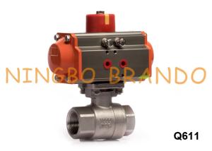 Wholesale 1'' 2 Way Air Actuated Ball Valve With Pneuamtic Actuator from china suppliers