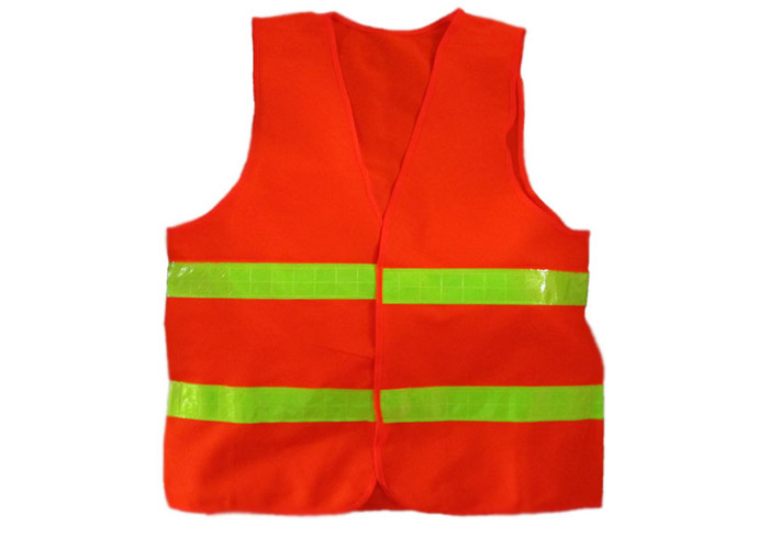 None Pocket 100% Polyester Reflective Jacket Vest