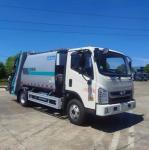Diesel Fuel 6.50-16 Tire Garbage Bin Truck With 6 Pieces And 1 Spare