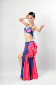 Wholesale 2 Tones Chiffon Belly Dancing Clothes Sexy Skirts With Slits On The Side from china suppliers
