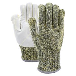 Wholesale 7 Gauge Cowhide Leather Work Gloves Customized A4 Cut Resistant Gloves OEM ODM from china suppliers