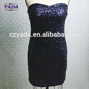 China Latest sexy plus size club sequins fashion lady plain women office dress for sale on sale