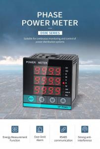 China RS485 Multifunction Power Meter 2 Loop Programmable Alarm LED Display on sale