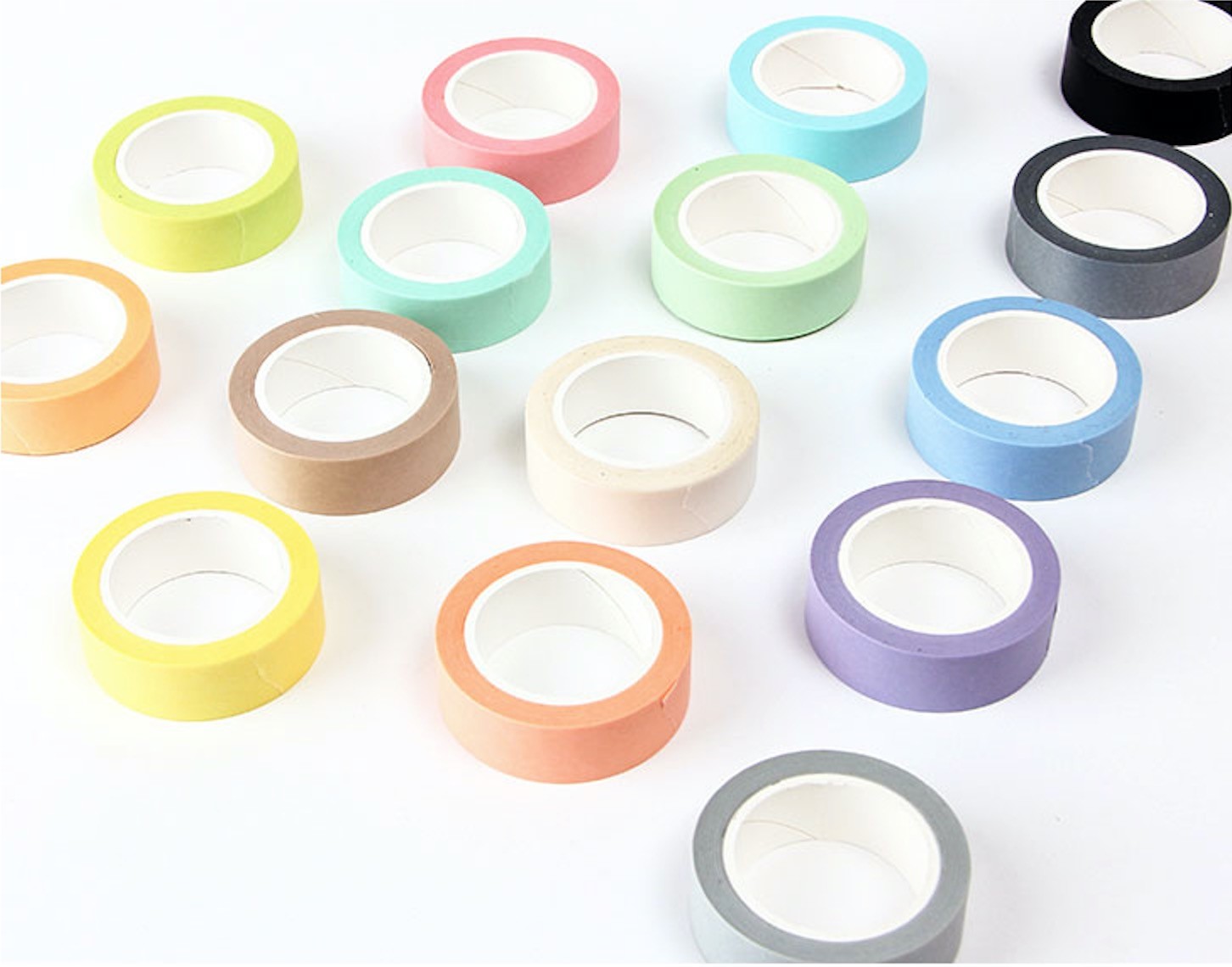 Custom printed decorative colorful washi masking tape, simple color washi tape